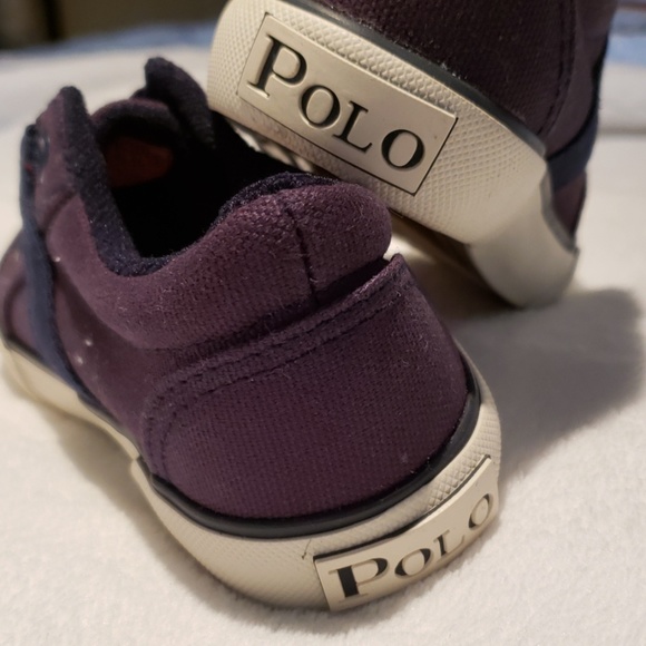 Boys POLO Navy Slip On Shoes - Picture 5 of 5
